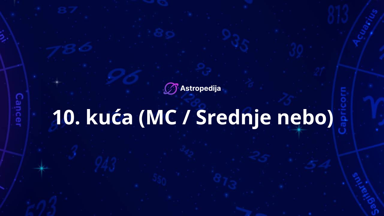 Deseta kuća (MC / Medium Coeli) – 10. kuća slave i uspeha