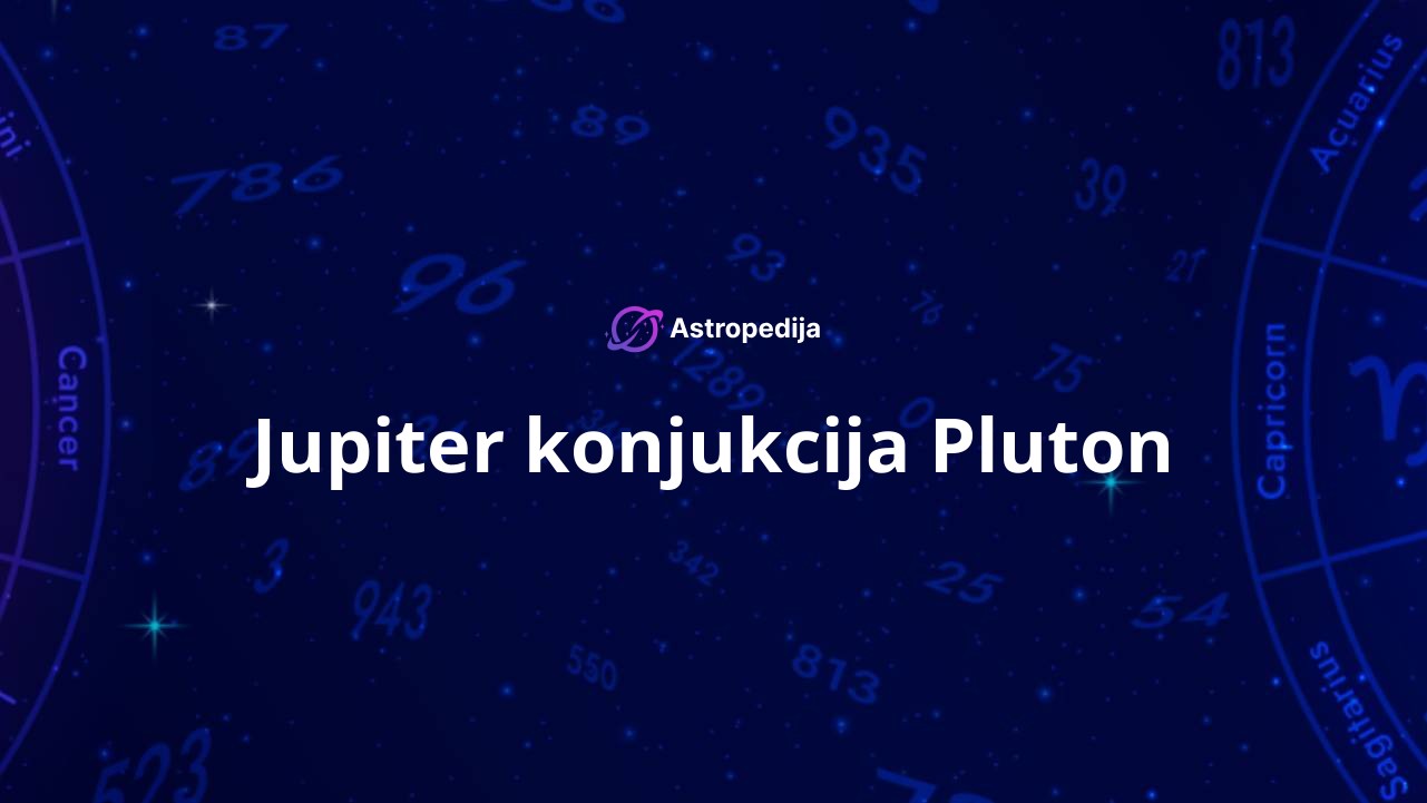 Jupiter konjukcija Pluton