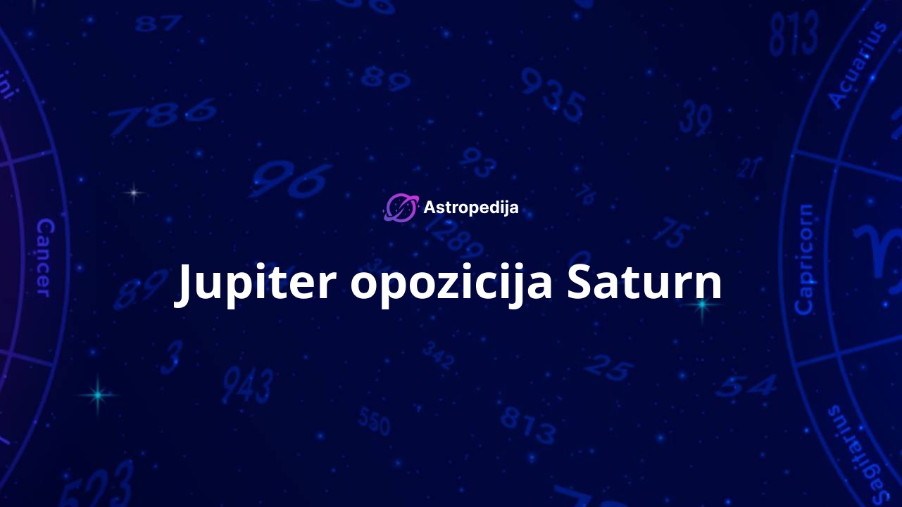 Jupiter opozicija Saturn