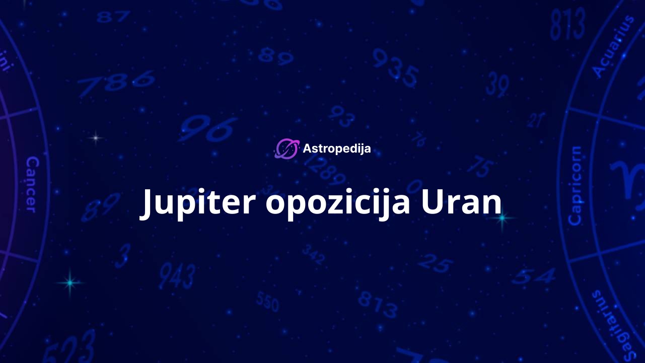 Jupiter opozicija Uran