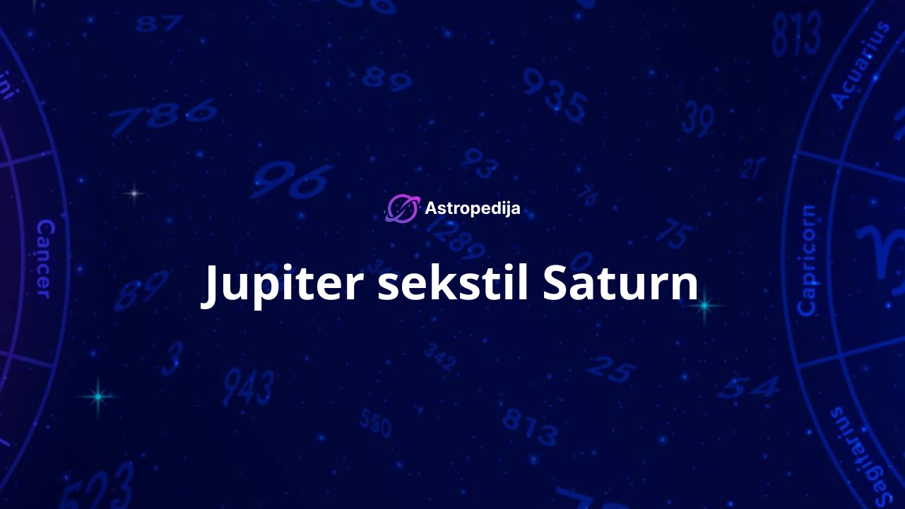 Jupiter sekstil Saturn