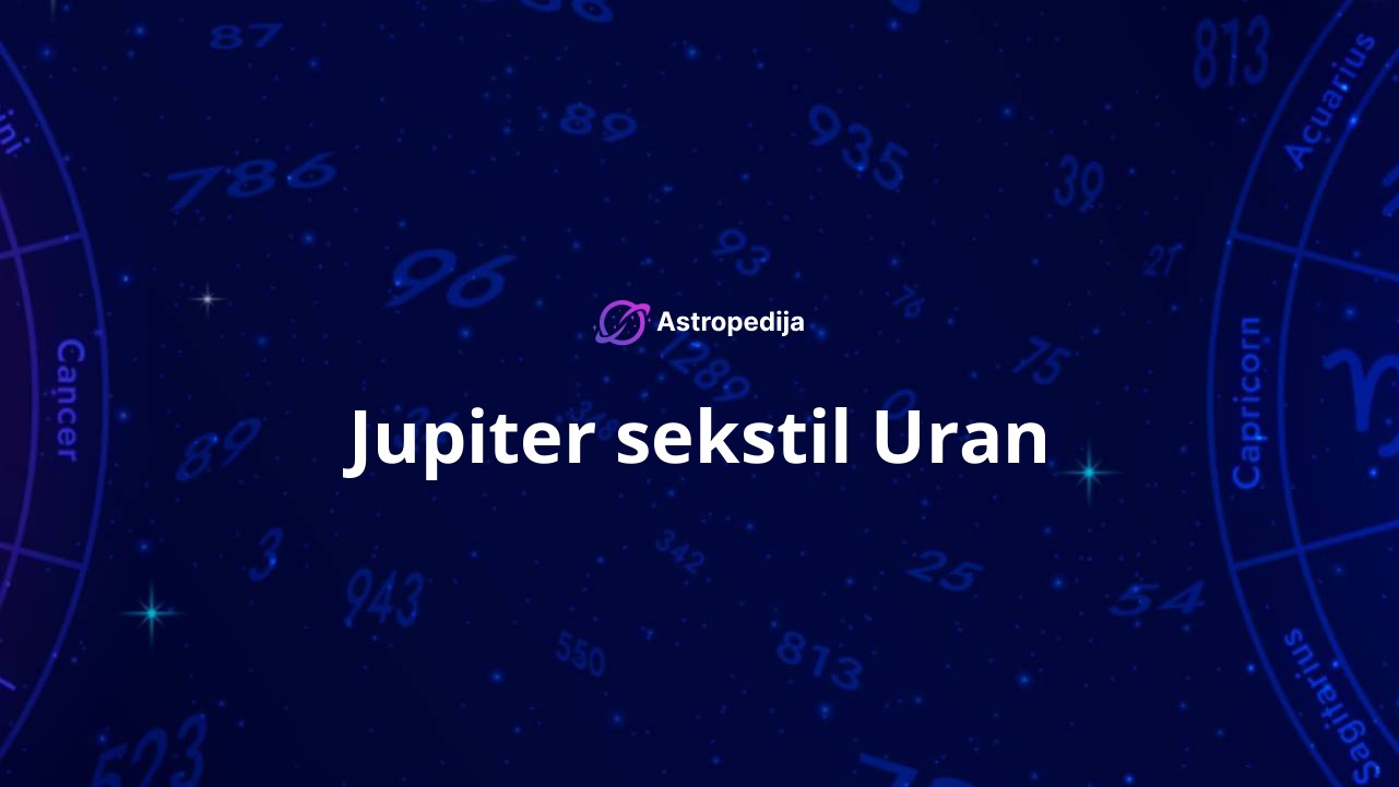 Jupiter sekstil Uran