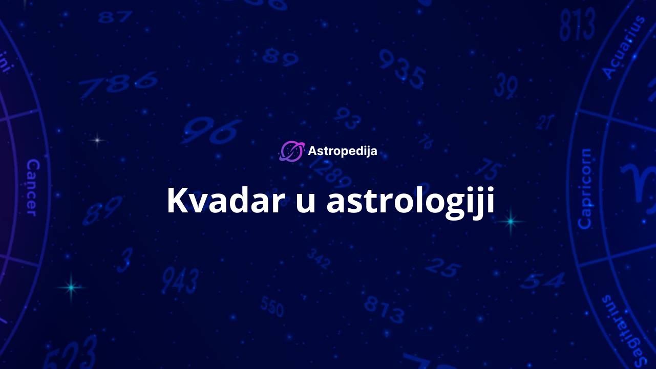 Kvadar u astrologiji – Kvadar aspekt