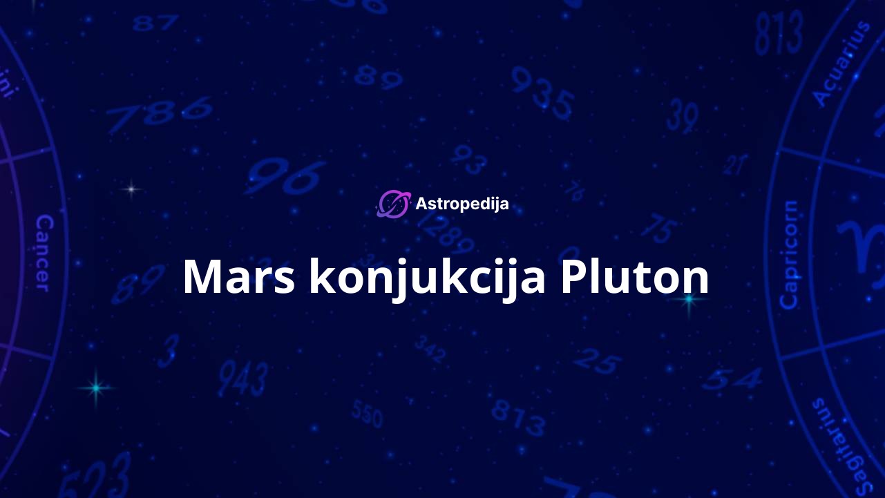 Mars konjukcija Pluton