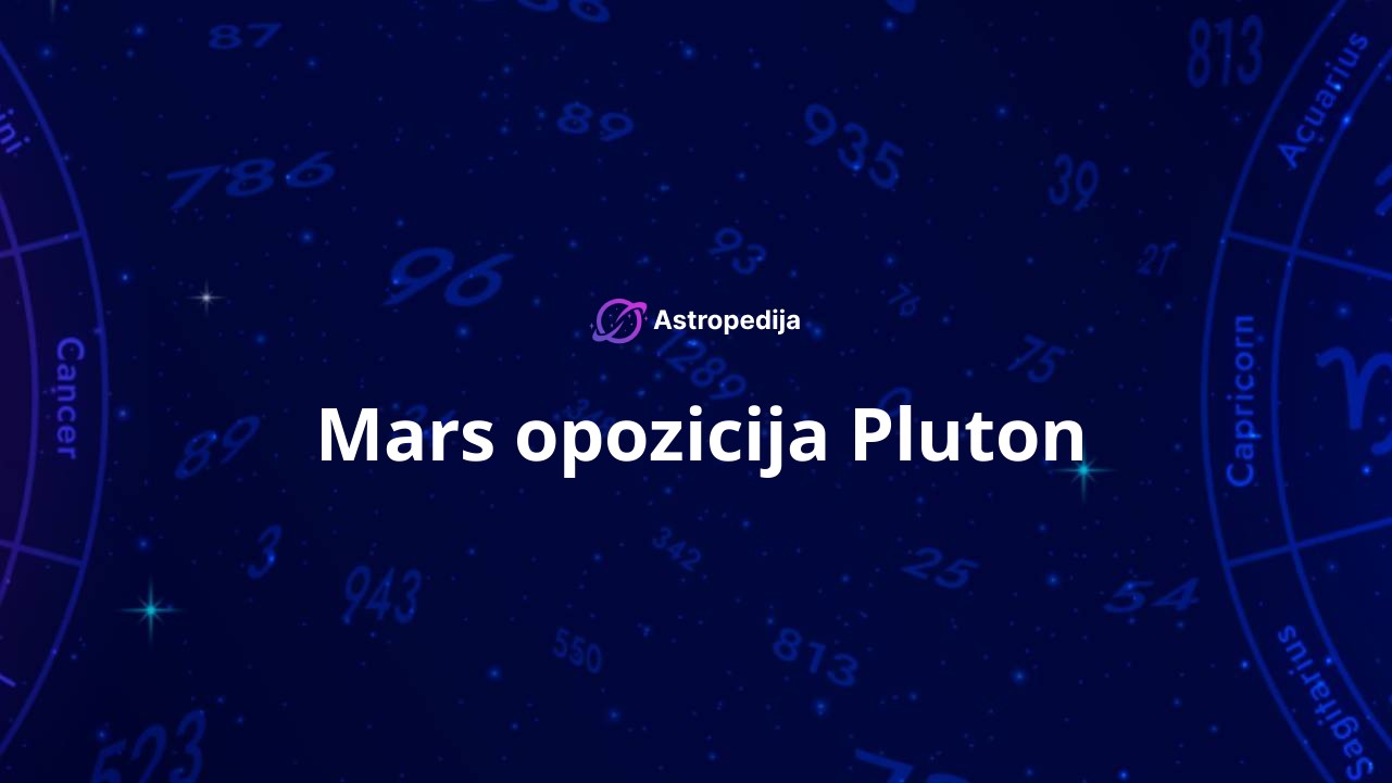 Mars opozicija Pluton