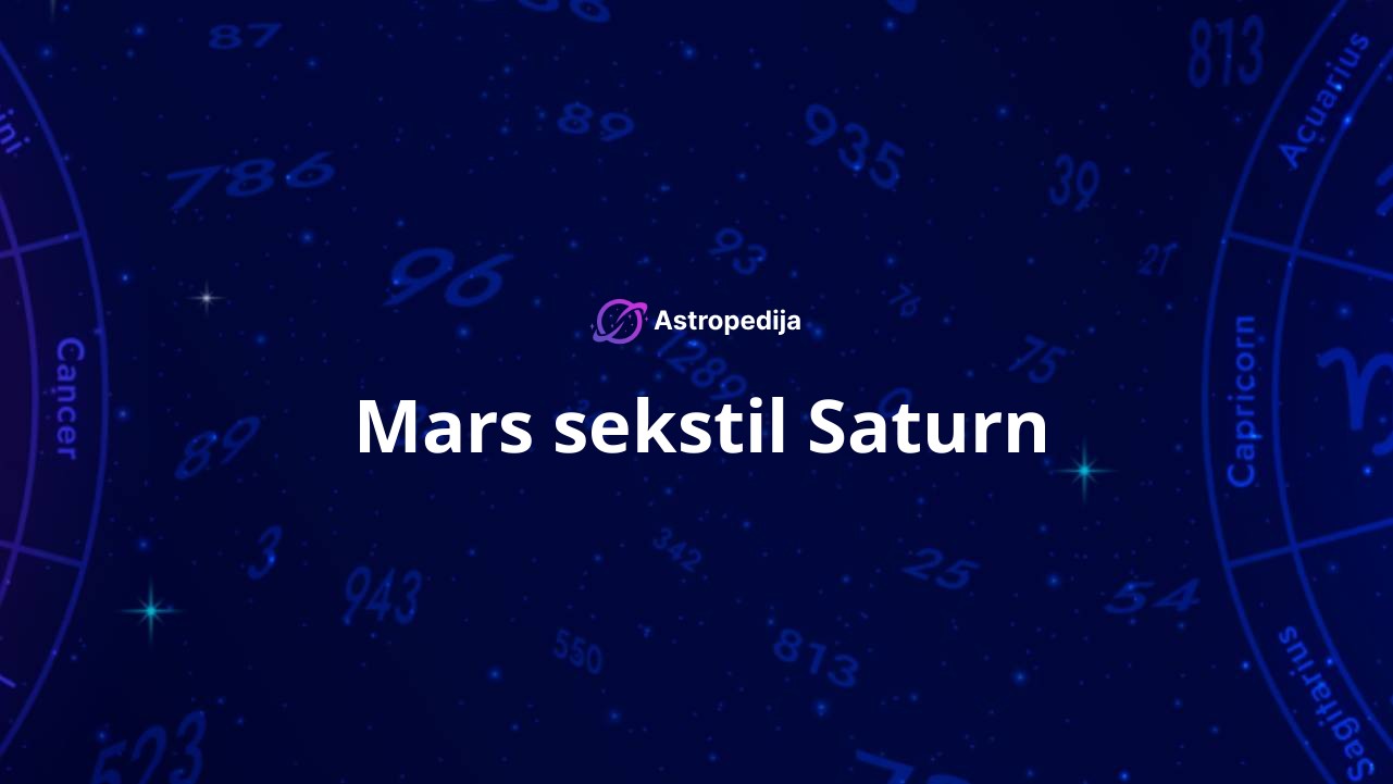 Mars sekstil Saturn
