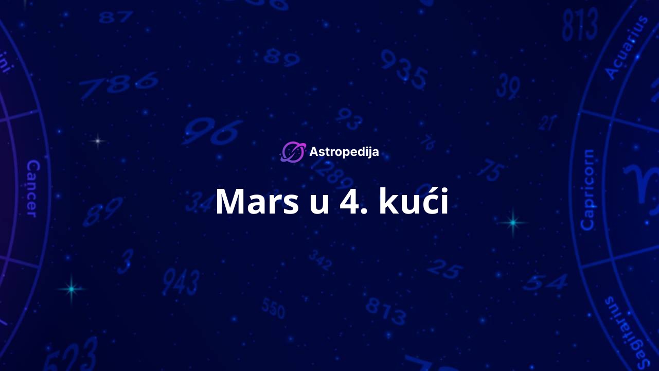 Mars u 4. kući