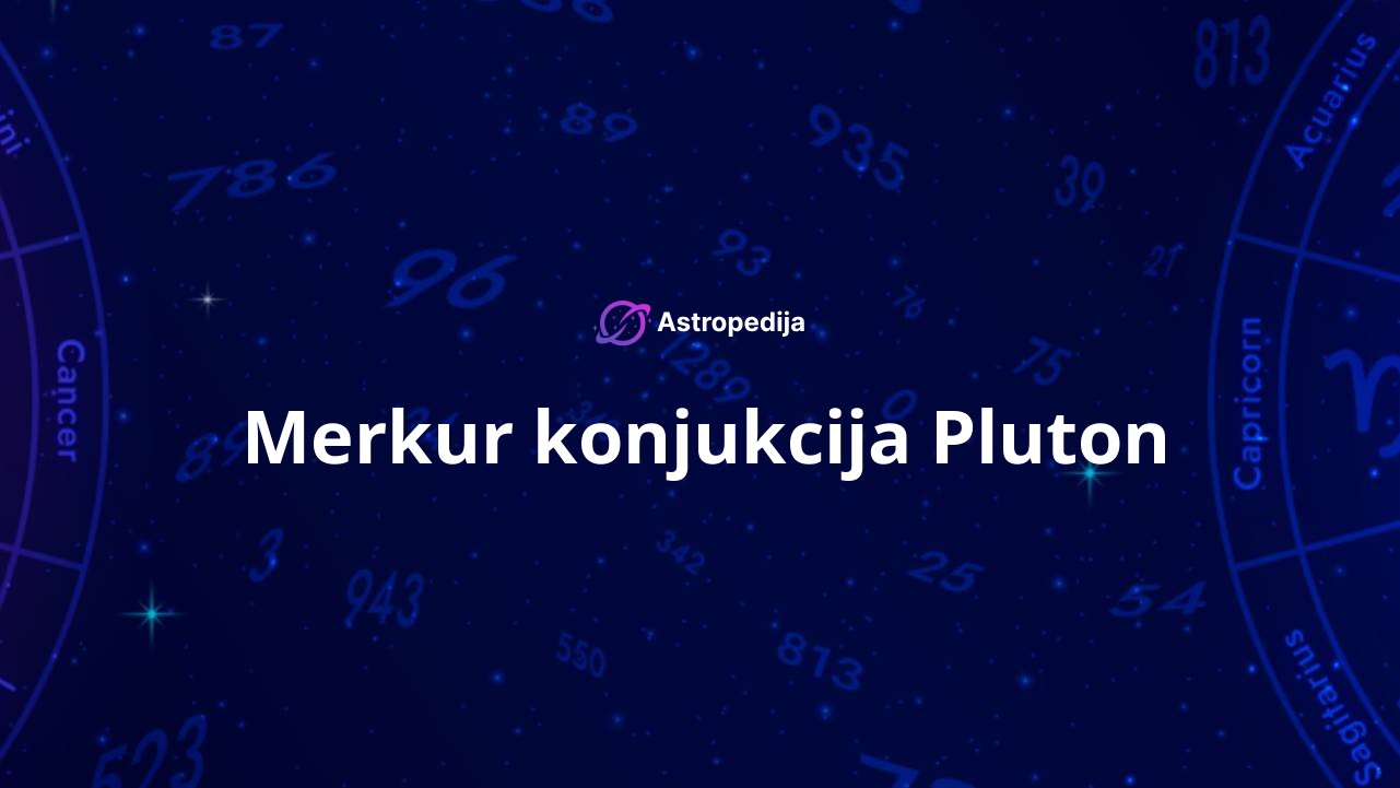 Merkur konjukcija Pluton