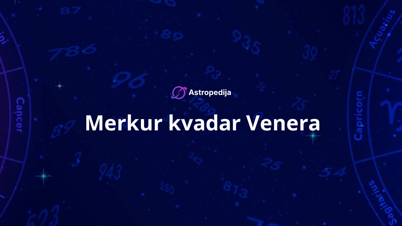 Merkur kvadar Venera