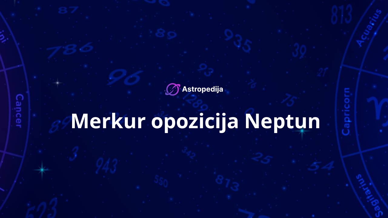 Merkur opozicija Neptun