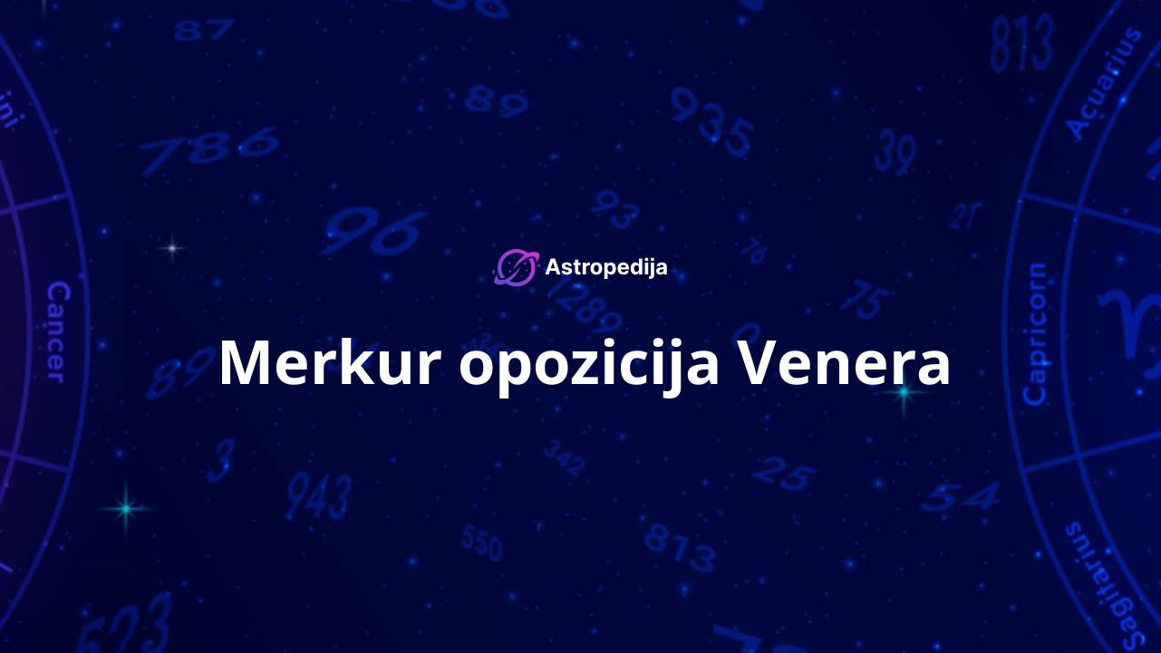 Merkur opozicija Venera