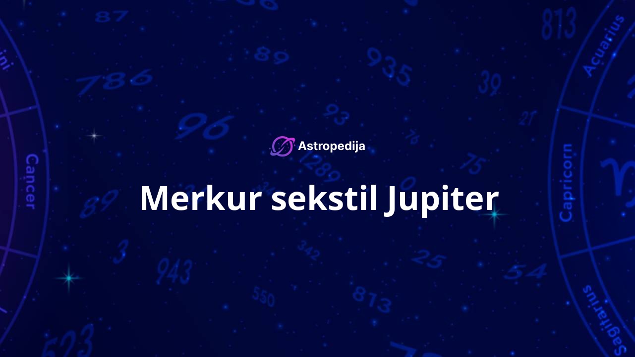 Merkur sekstil Jupiter