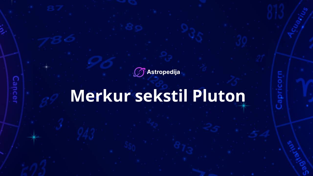 Merkur sekstil Pluton