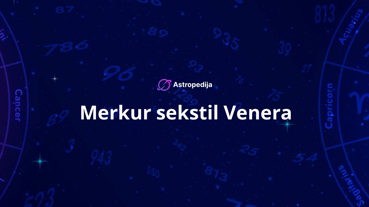 Merkur sekstil Venera