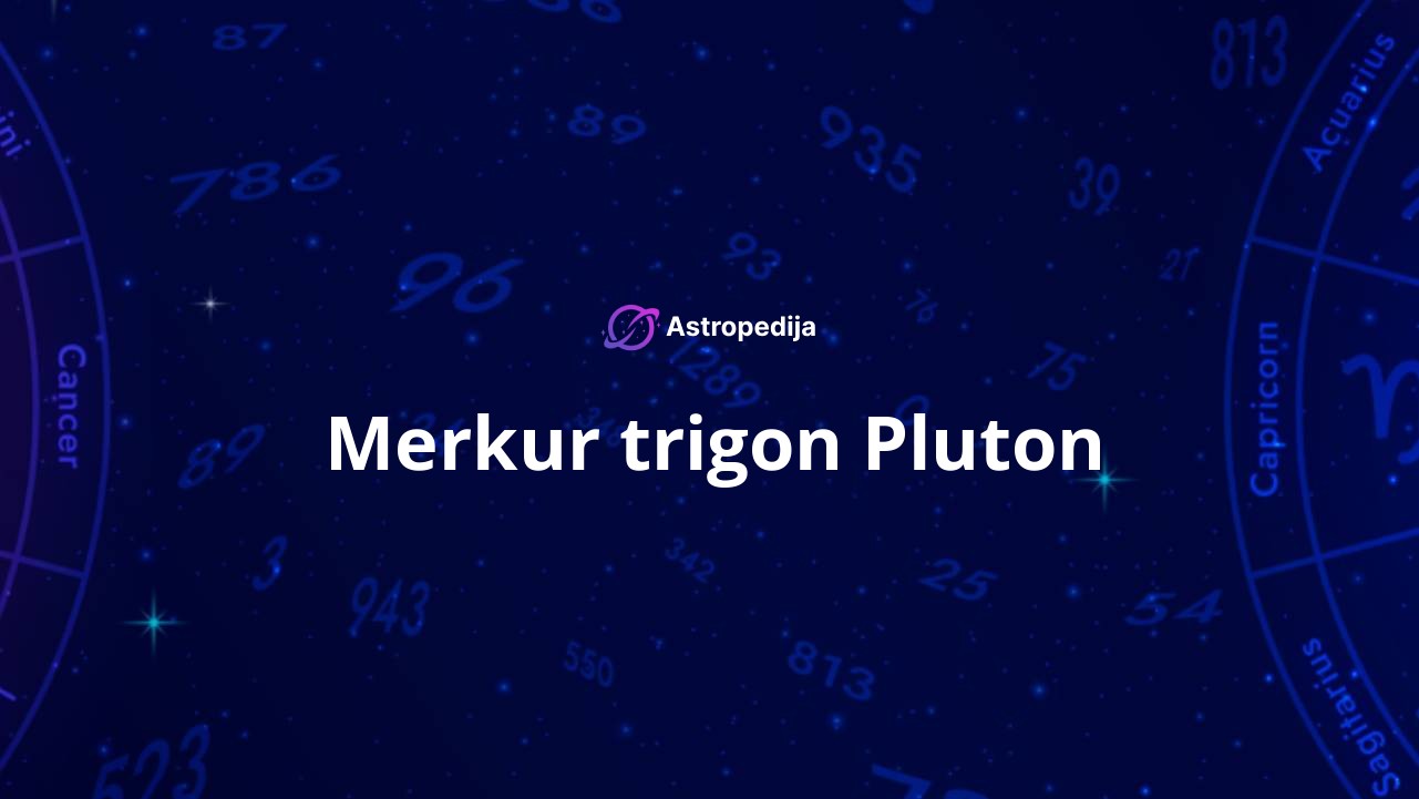 Merkur trigon Pluton