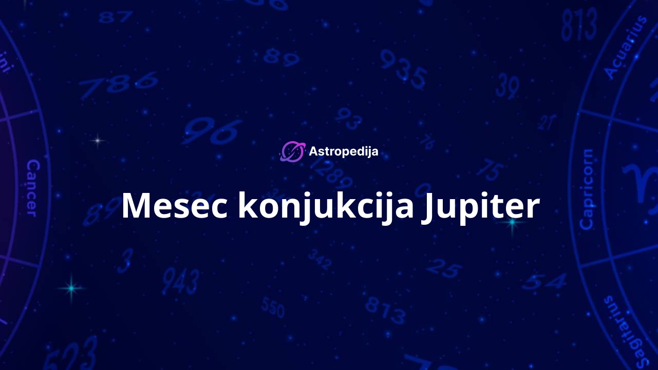 Mesec konjukcija Jupiter