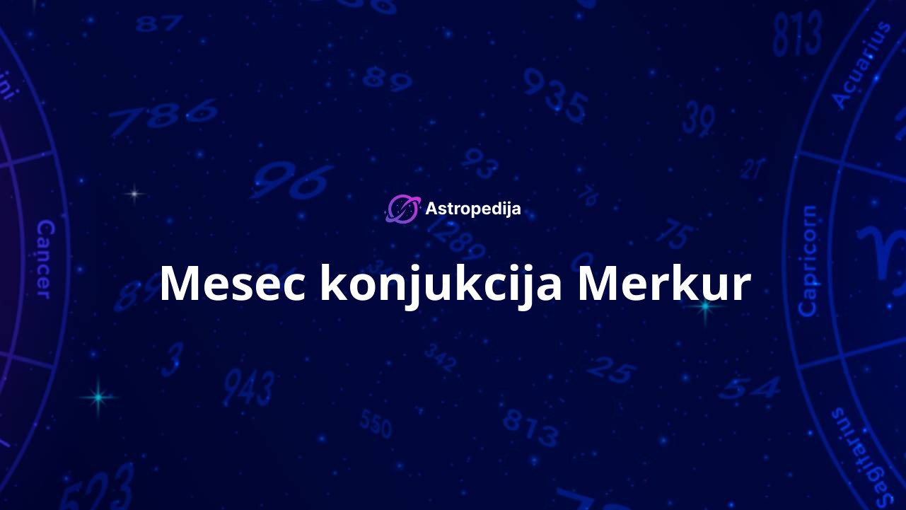 Mesec konjukcija Merkur