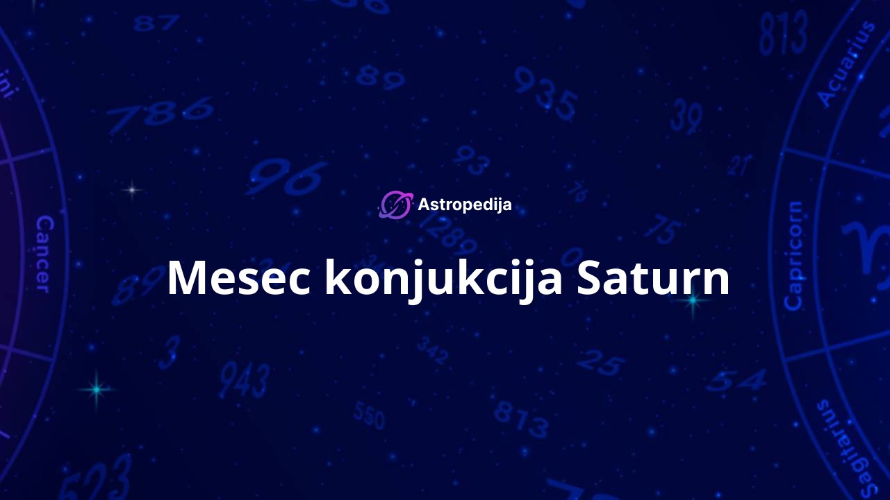 Mesec konjukcija Saturn