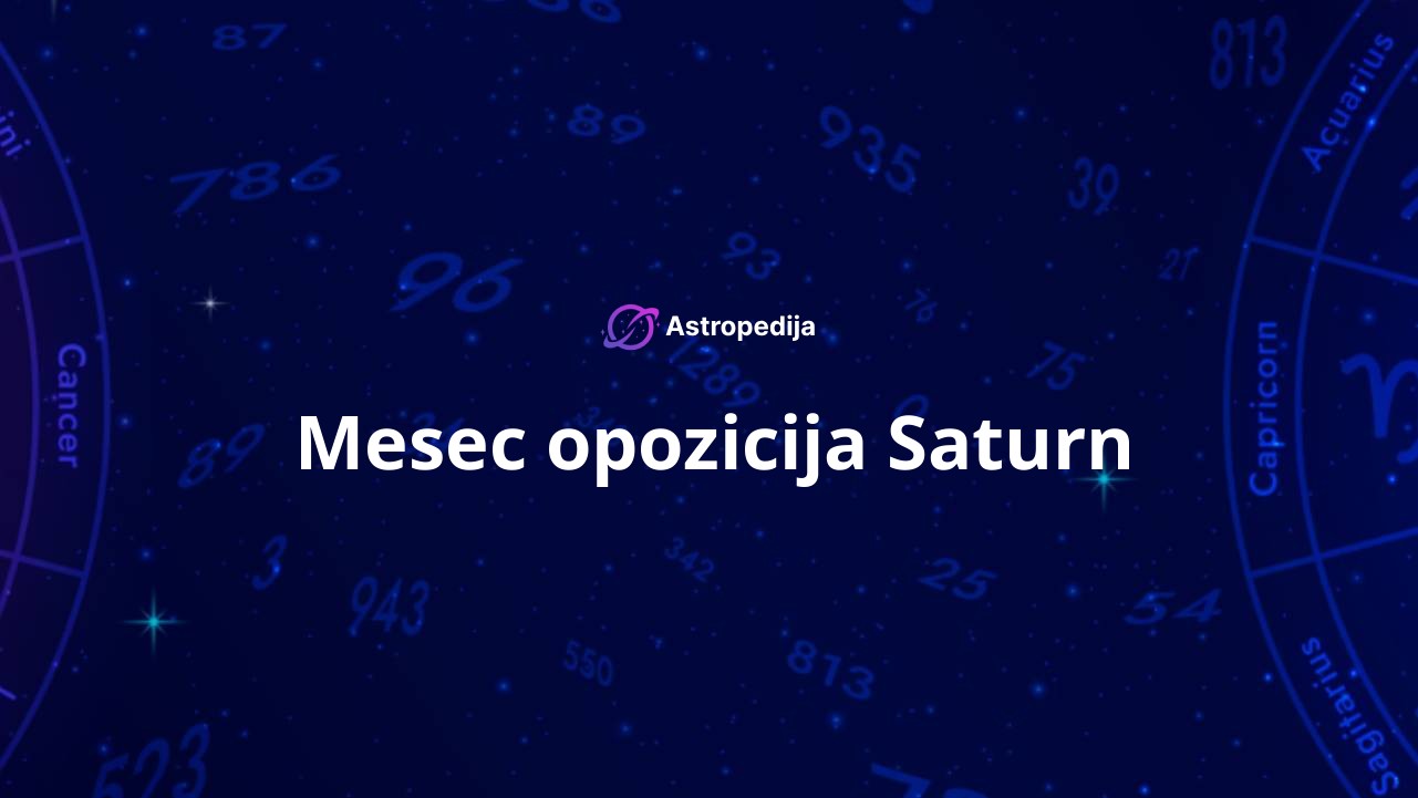 Mesec opozicija Saturn