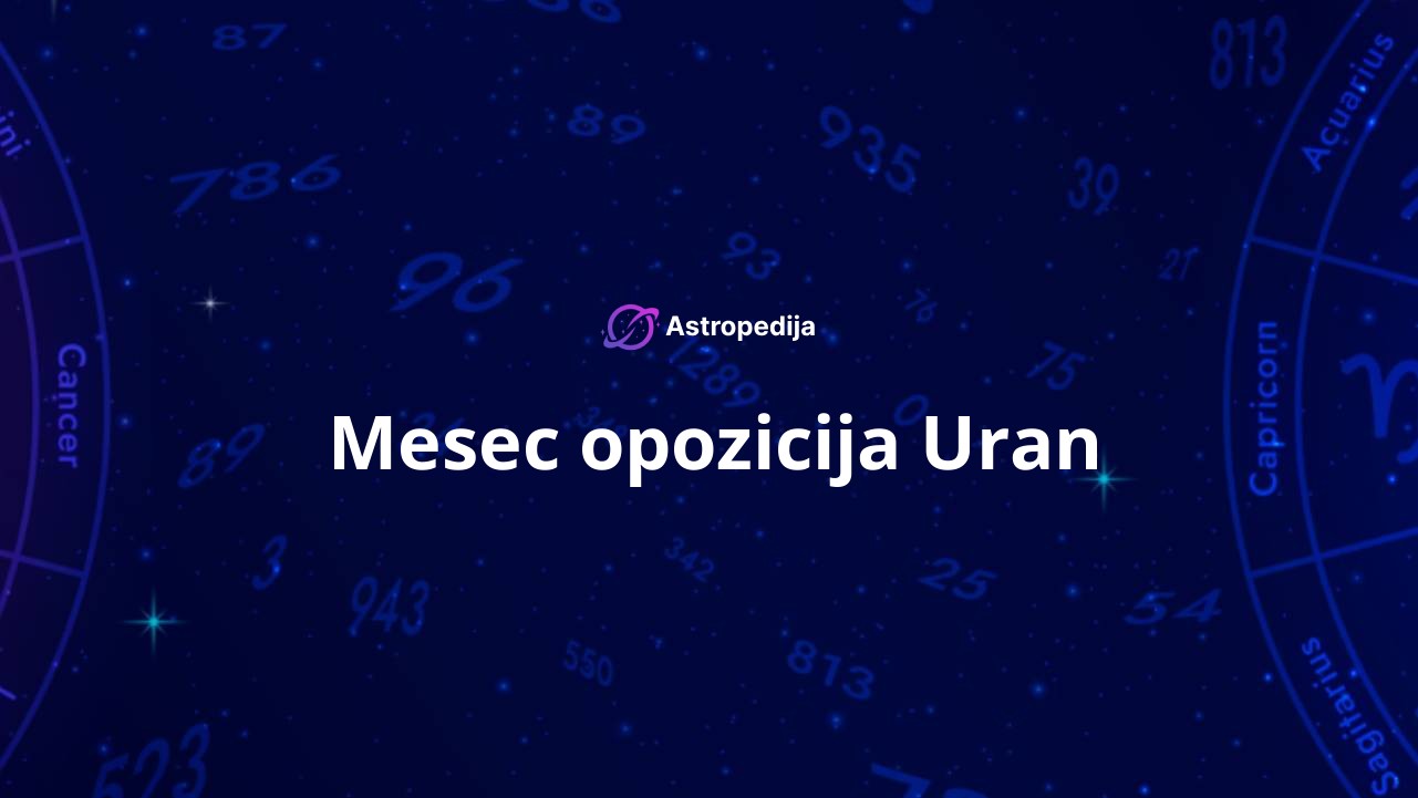 Mesec opozicija Uran