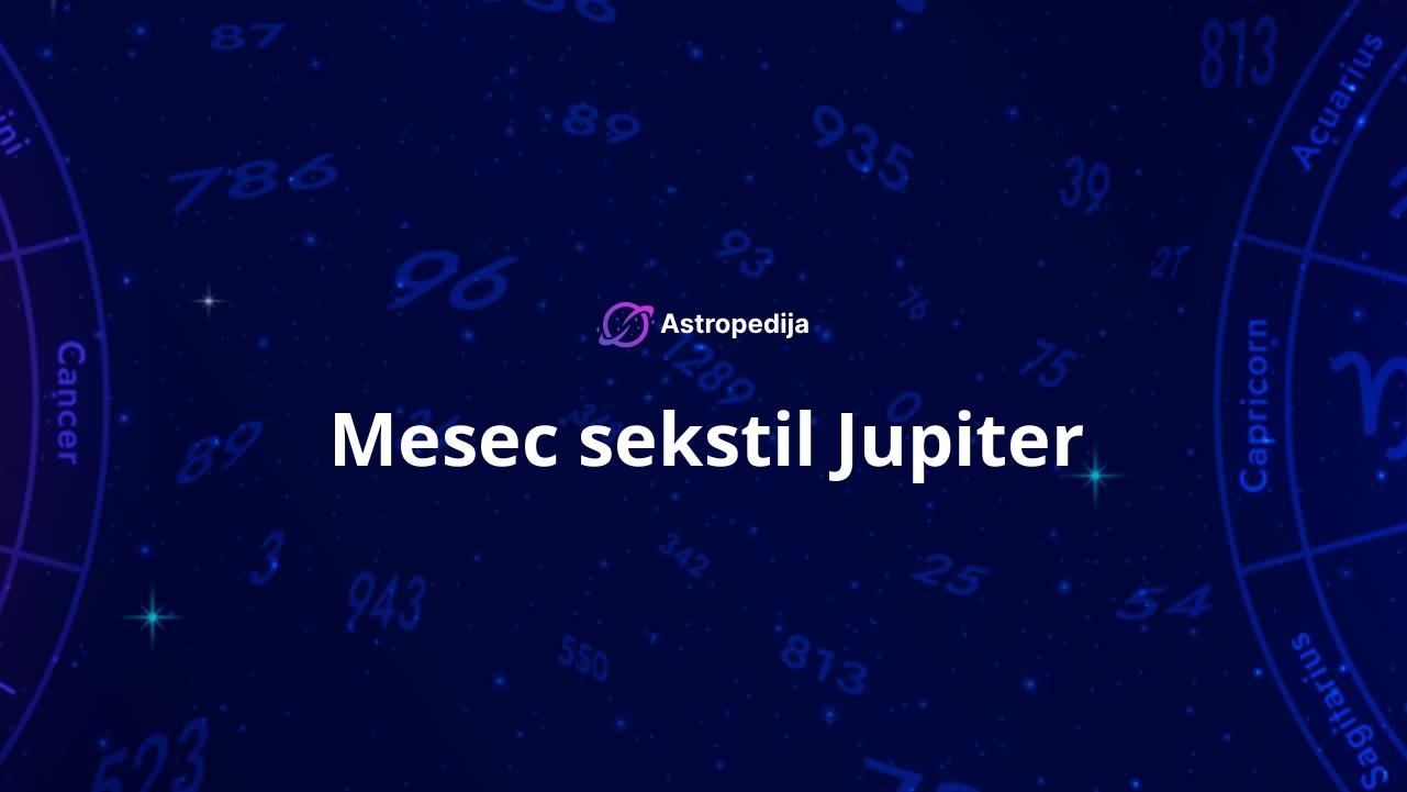 Mesec sekstil Jupiter