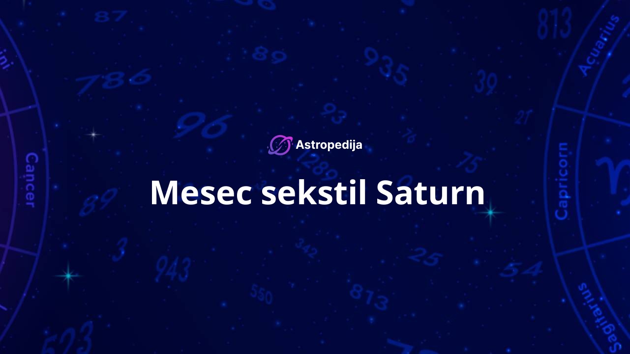 Mesec sekstil Saturn