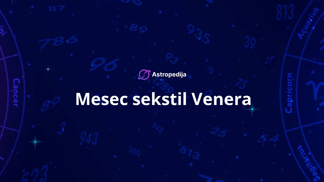 Mesec sekstil Venera