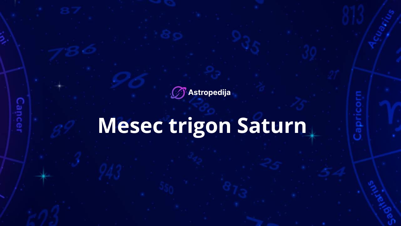 Mesec trigon Saturn