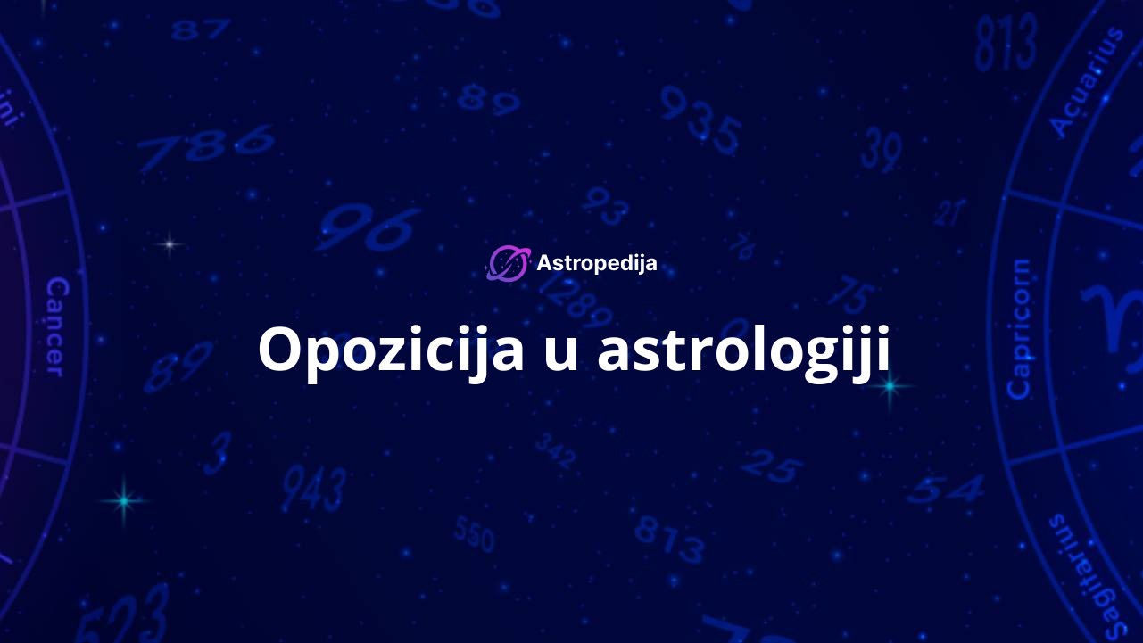 Opozicija u astrologiji – Opozicija aspekt