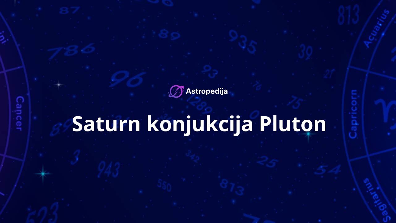 Saturn konjukcija Pluton