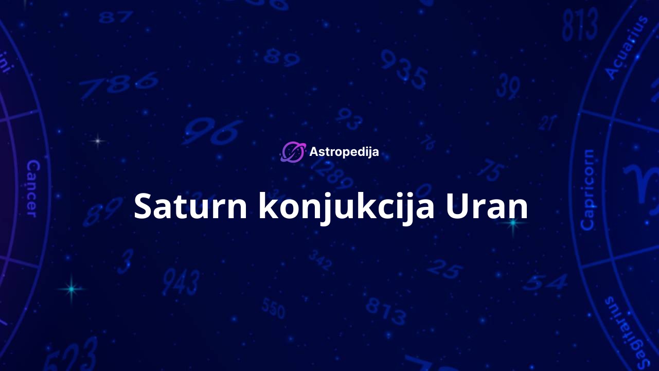Saturn konjukcija Uran