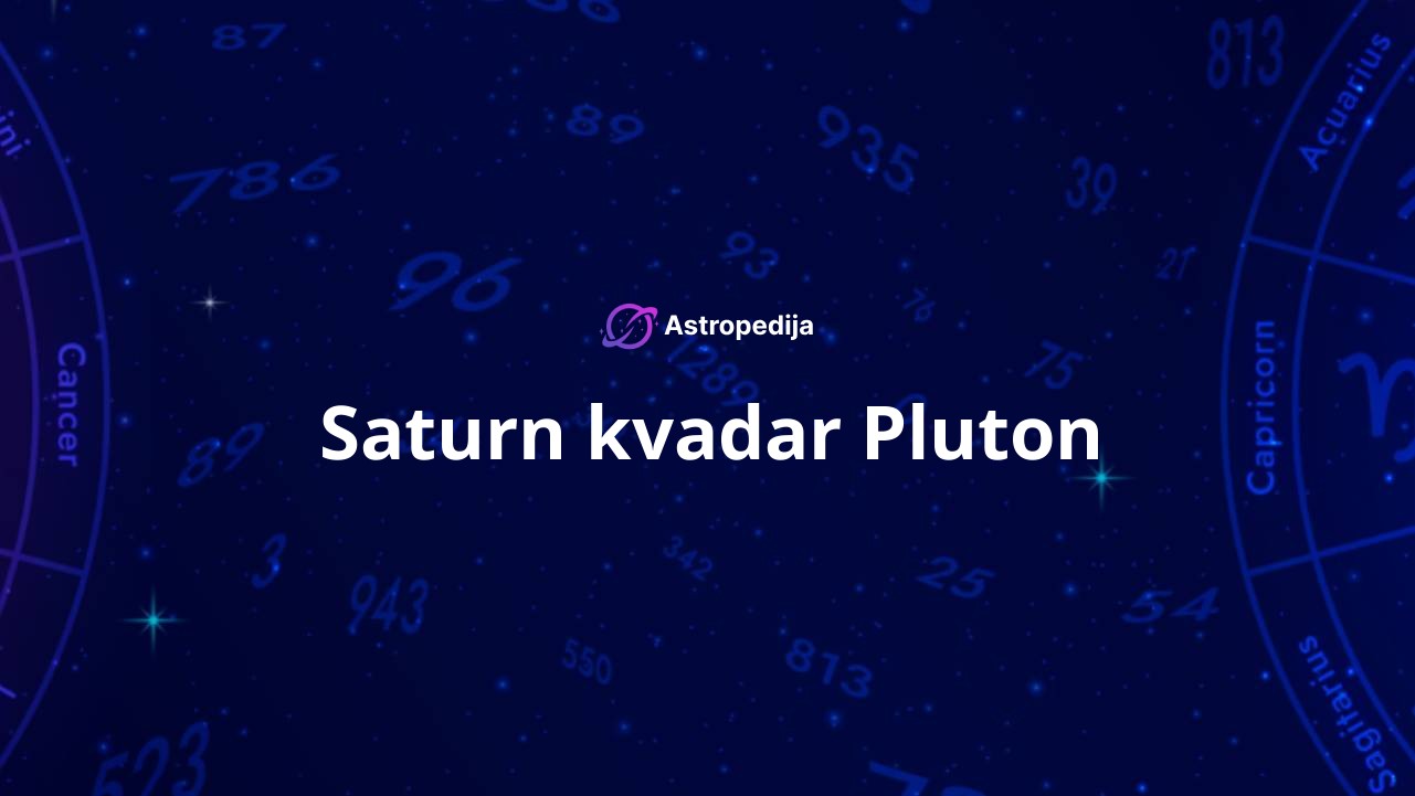 Saturn kvadar Pluton