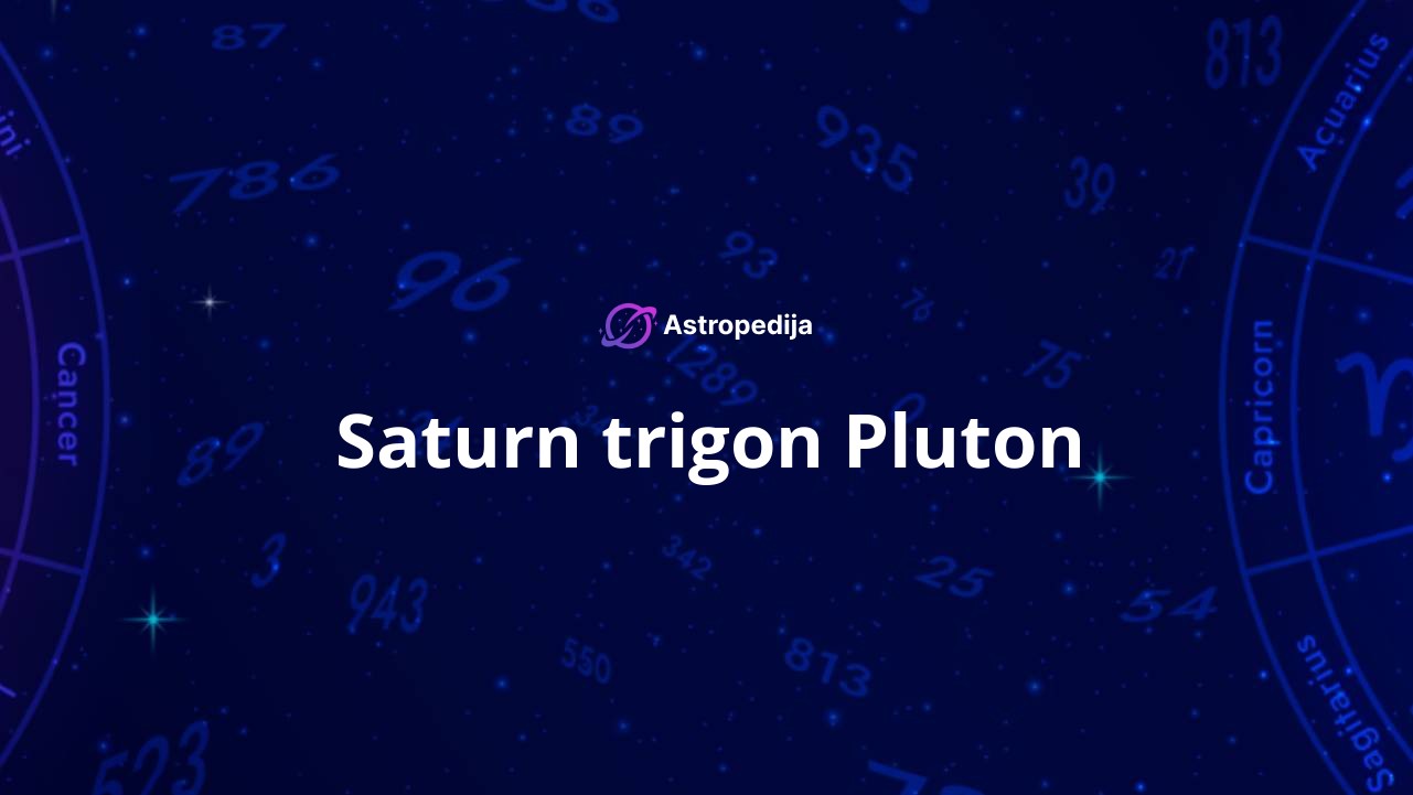 Saturn trigon Pluton