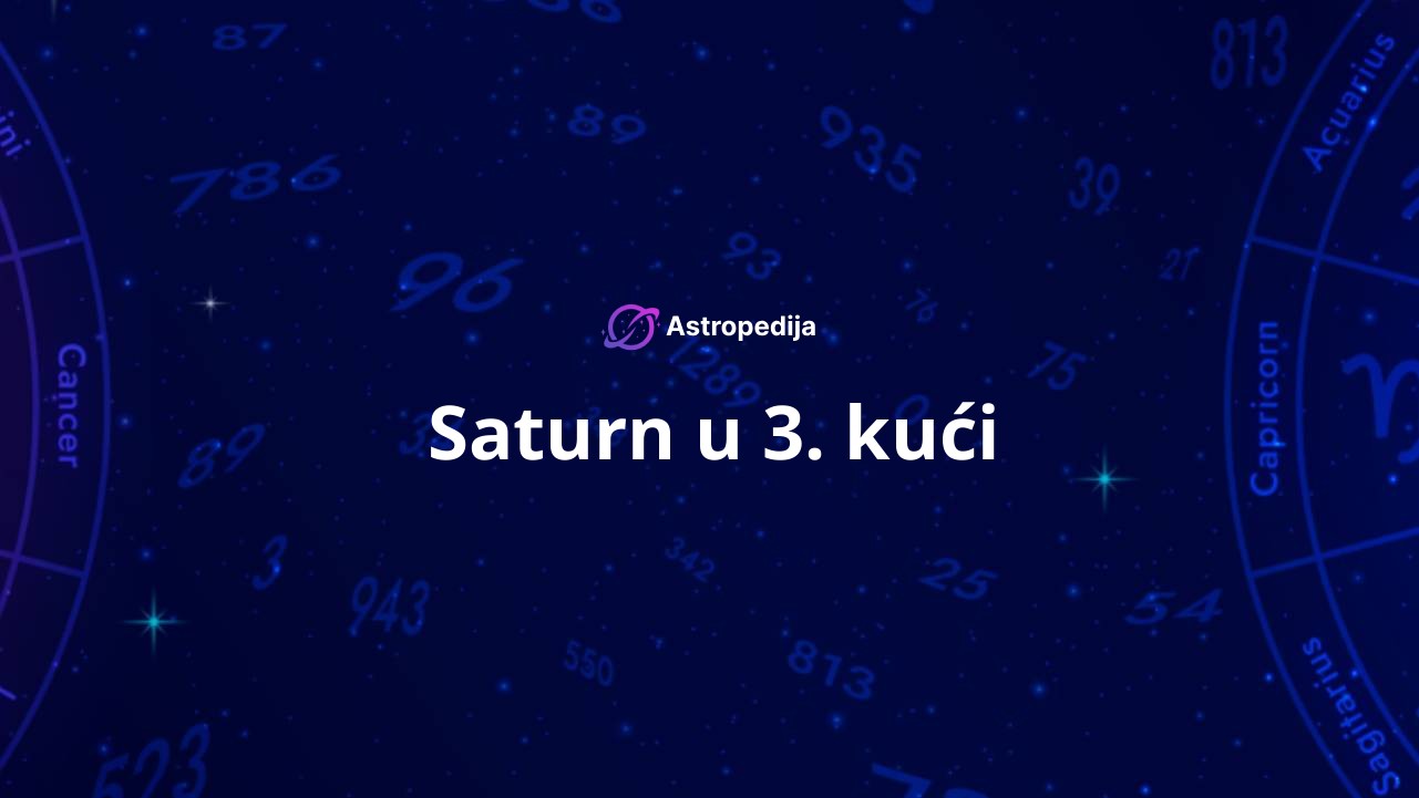 Saturn u 3. kući