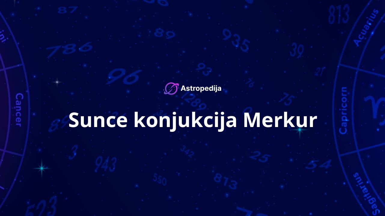 Sunce konjukcija Merkur