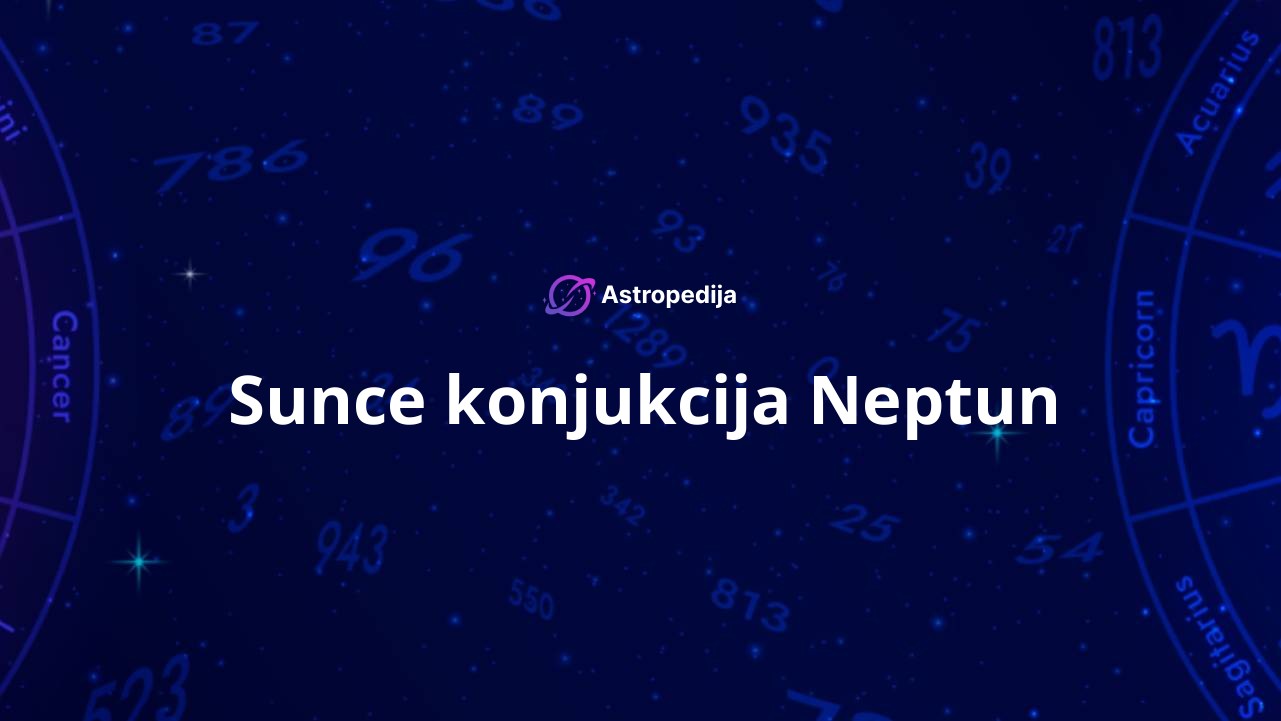 Sunce konjukcija Neptun