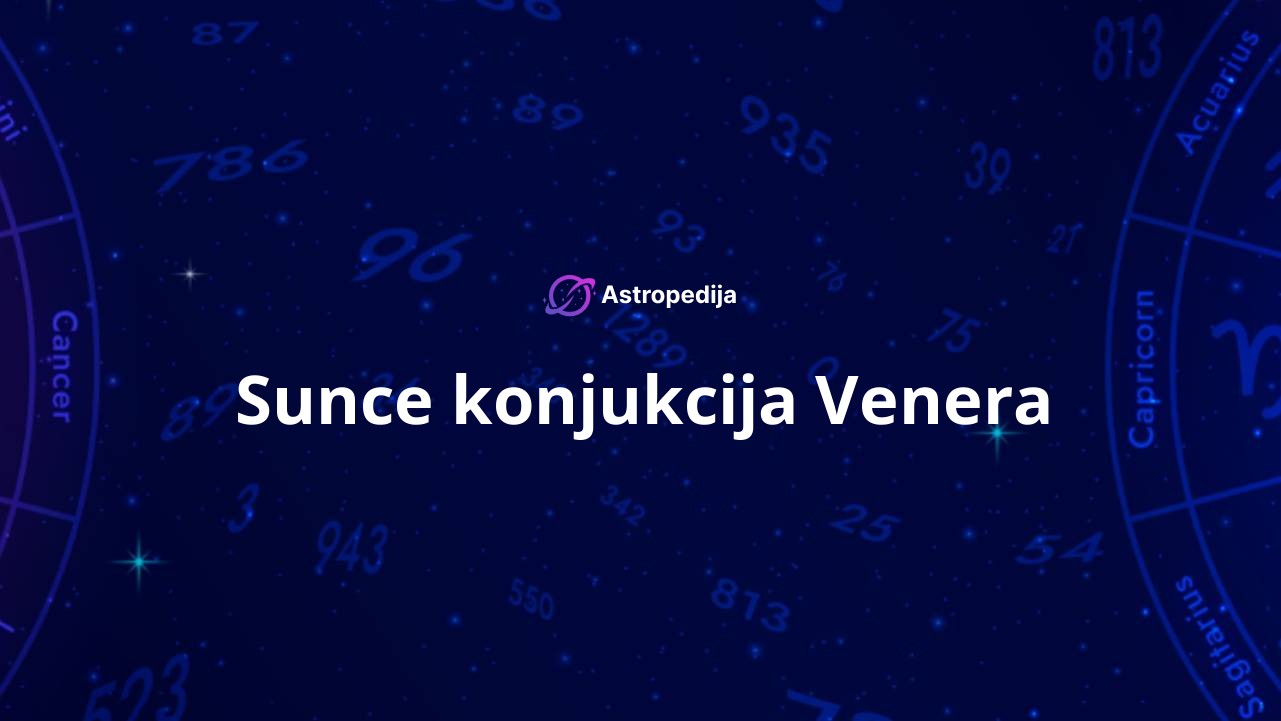 Sunce konjukcija Venera