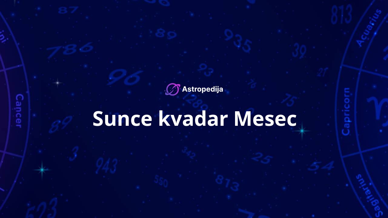 Sunce kvadar Mesec