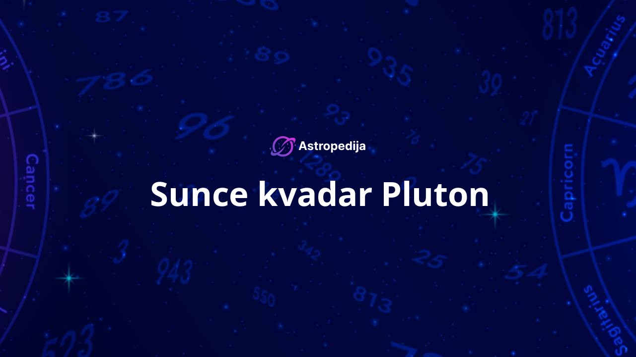 Sunce kvadar Pluton