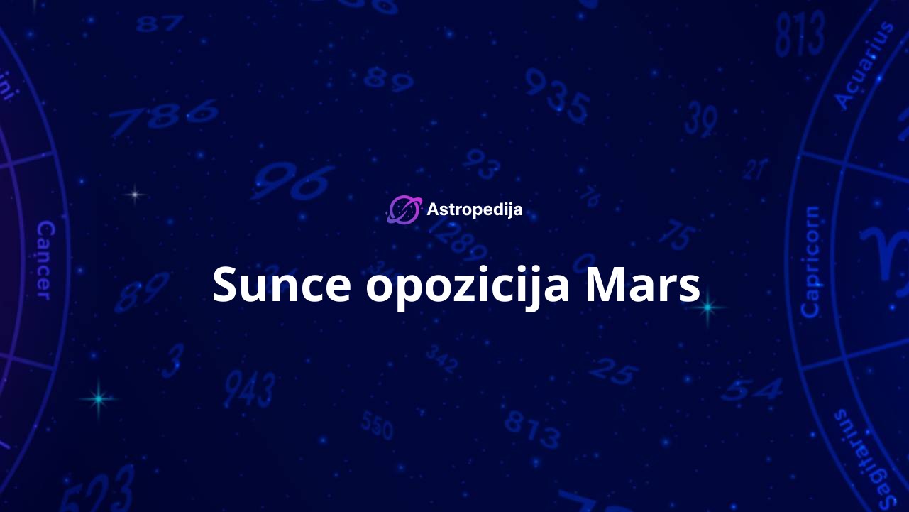 Sunce opozicija Mars