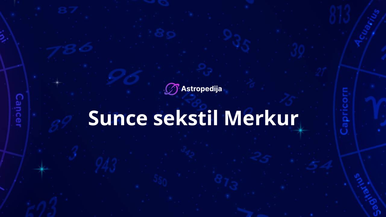 Sunce sekstil Merkur