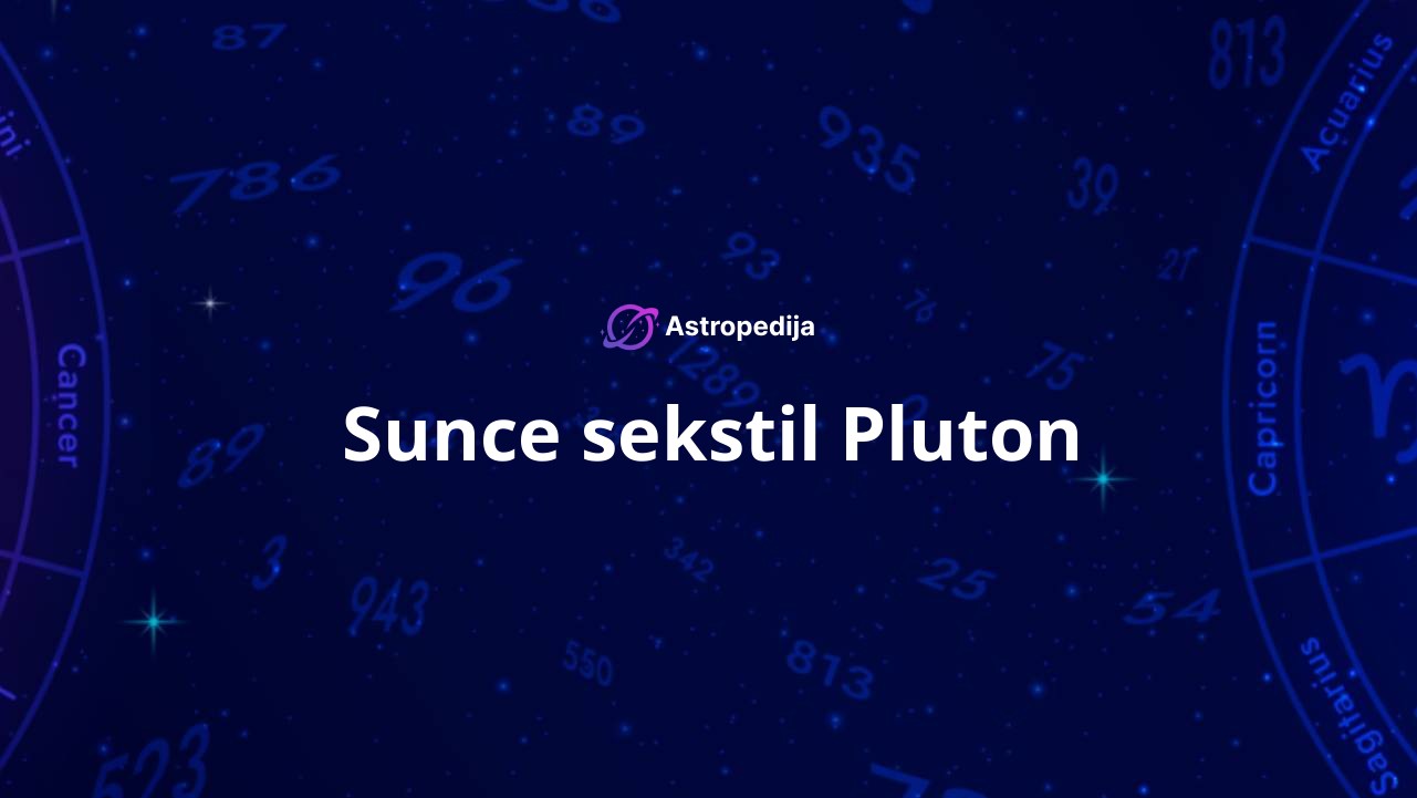 Sunce sekstil Pluton