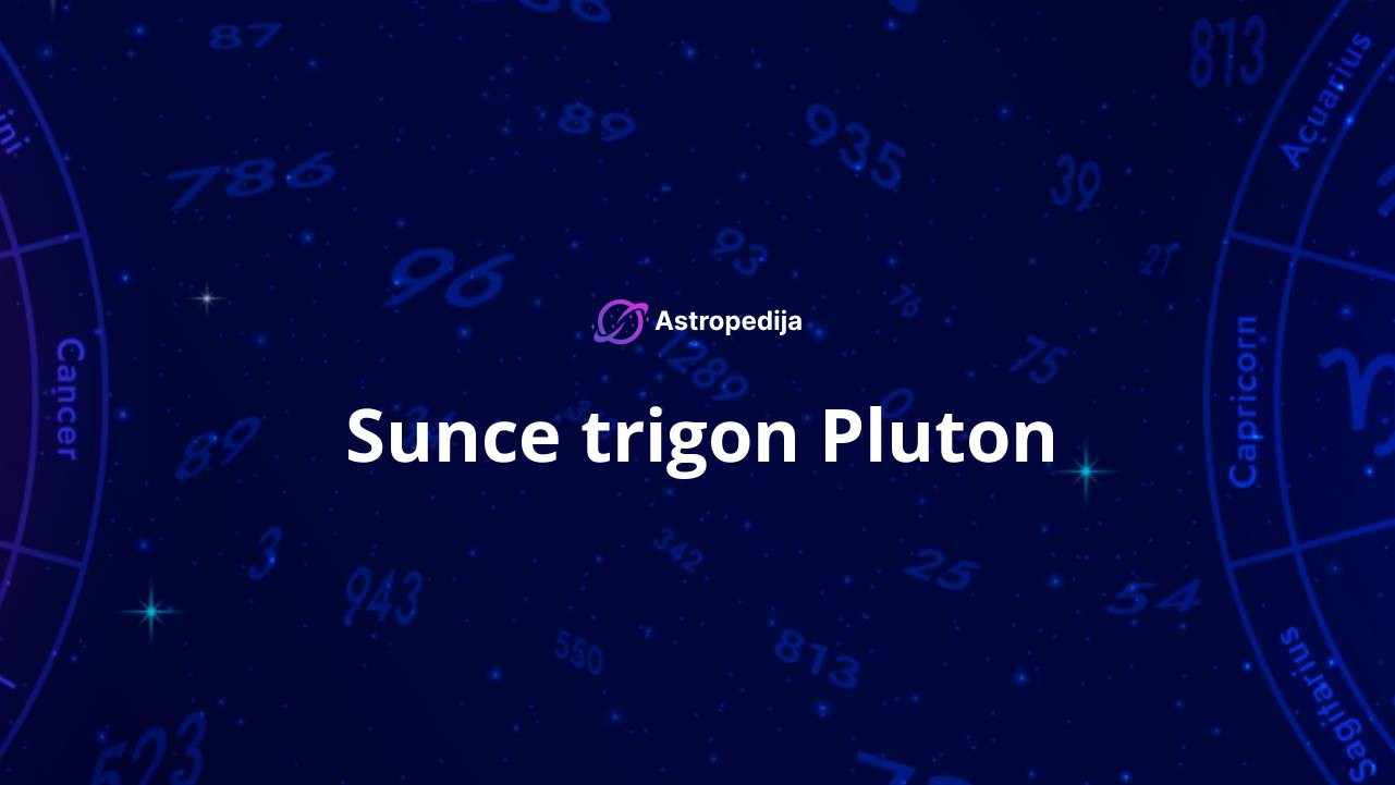 Sunce trigon Pluton