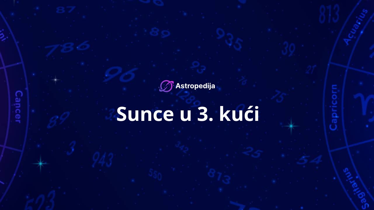 Sunce u 3. kući