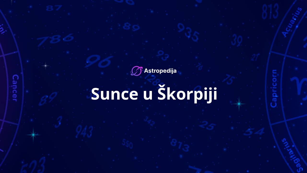 Sunce u Škorpiji