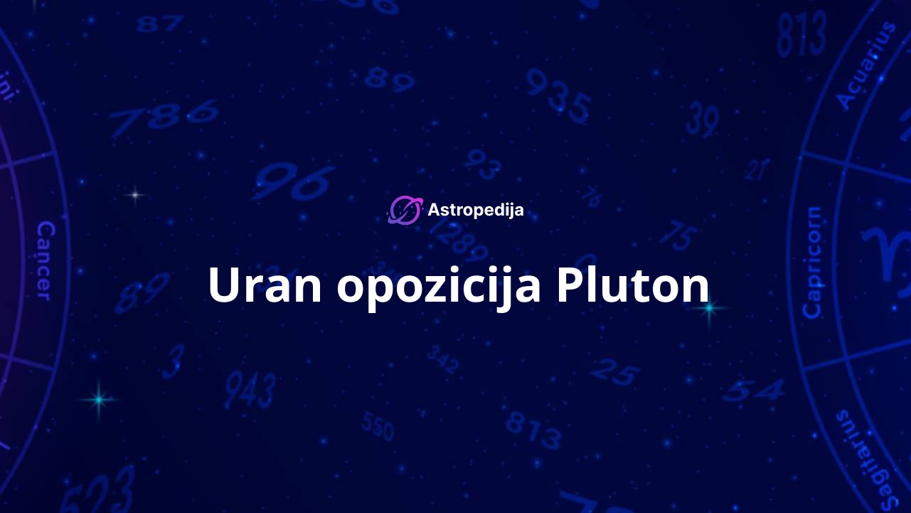 Uran opozicija Pluton