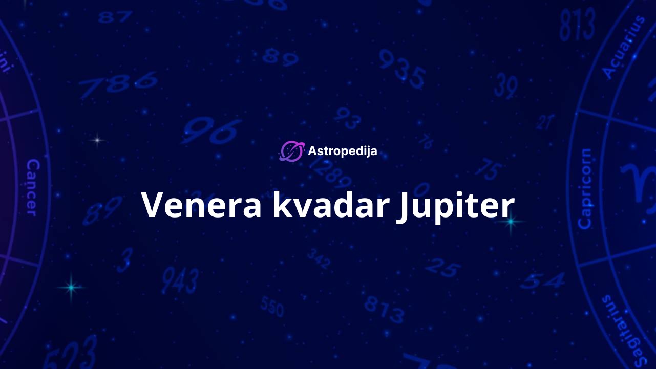 Venera kvadar Jupiter