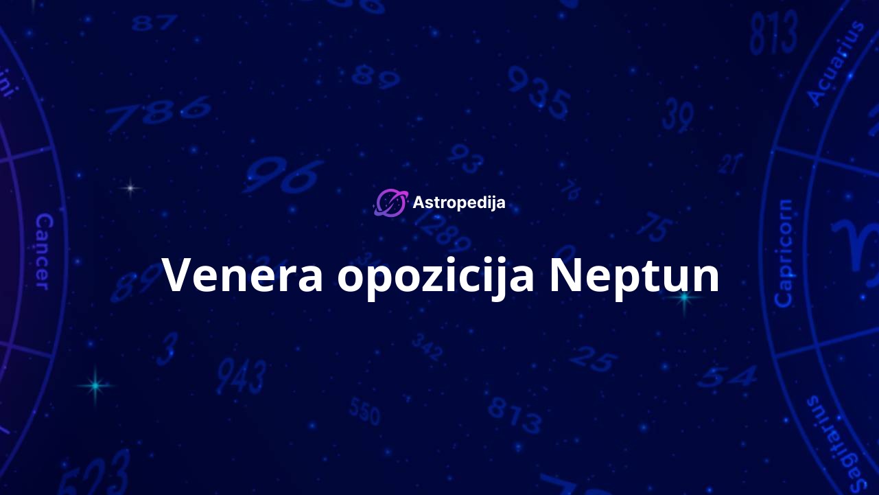 Venera opozicija Neptun